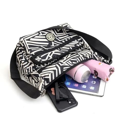 Image of MOMISY Women Mobile Messenger cellphone Bag Ladies Nylon Shoulder Cross Body Long Strap for College, Outing, Travelling, Work