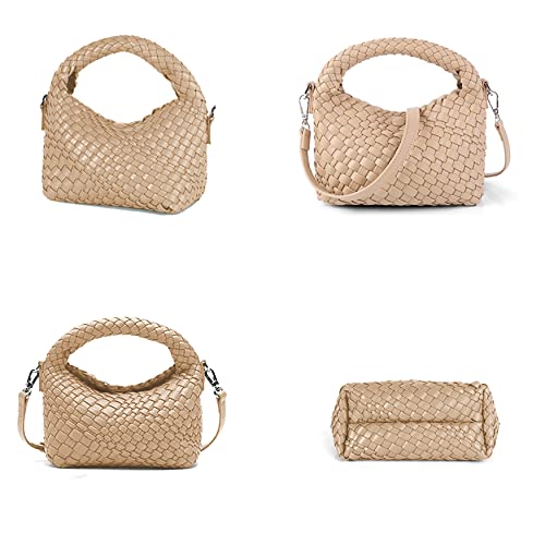 Bolso tejido pequeño con asa desmontable para mujer miniatura 3