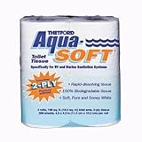 Thetford 03300 Aqua-Soft Toilet Tissue 2-Ply / 4-Pack Quantity 10
