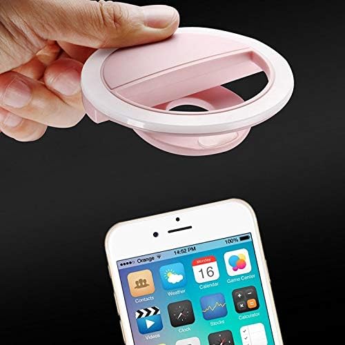 Mini Ring Light for Mobile Phones for Makeup Shooting Videos on YouTube, Selfie Ring Light for laptops, Computer Ring Light for Video conferencing, Ring Light Clipped on The Phone