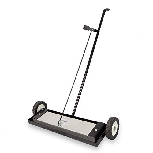 Master Magnetics Magnetic Sweeper Heavy Duty Push-Type with Release, 24" Sweeping Width, 1