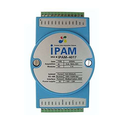 8AI 2DO High-Precision Analog Input Acquisition Module RS485 Communication AD Current Voltage modbus high Precision Acquisition