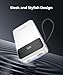 JOYFAR Portable-Charger-Power-Bank Travel Essentials Battery Pack USB C 30000mAh Built in Cable 22.5W Phone Fast Charging Powerbank Compatible with iPhone 16 15 14 13 12 11 iPad Samsung Google (White)