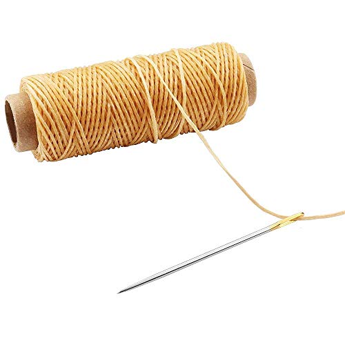 28 stuks boekbinderei gereedschapsset boekbinders starterset groot oog gebogen naalden gewaxt draad clipper botten map… - Afbeelding 5