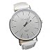 Youyoupifa Best Birthday Gift Fashion PU Leather Strap Quartz Wrist Watch (White)