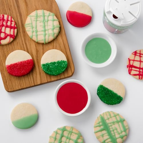 Image of Sweets Indeed Sprinkles 6 Cell Edible Sprinkle Mix Jimmies Perfect for Cake Decorations Baking Ice Cream Cookies Cupcake Topper (Christmas)