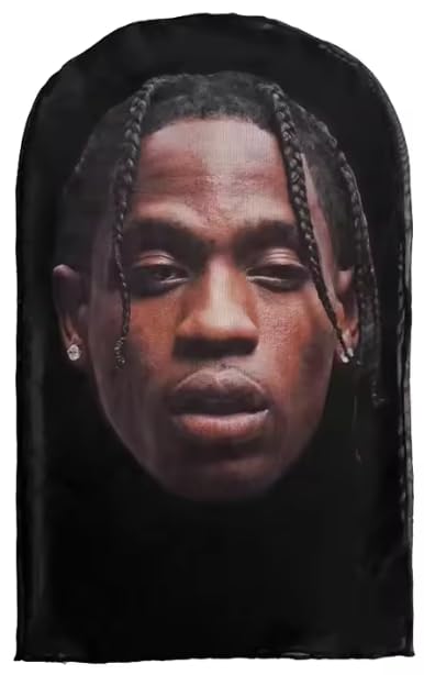 Travis The Fein Scott Sheisty - Pasamontañas divertido para regalo de celebridades, color negro, rapero Travis, Negro, Talla única