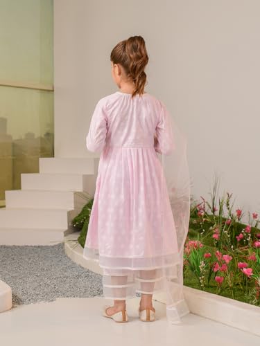 Image of PS PEACHES Girls Kurta And Palazzo With Dupatta