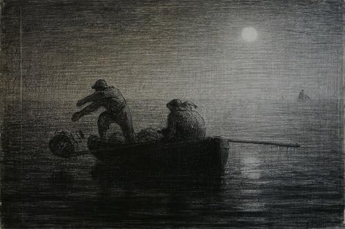 Tableaux Les pêcheurs Jean-françois ARToPHIIU impression murale abstraite 60x90cm