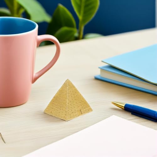 Set de 2 Mini Pirámides Egipcias de Resina Decorativas miniatura 3