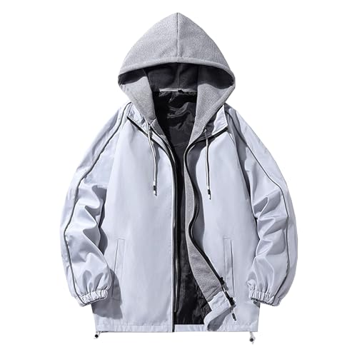 Veste de travail homme hiver contre le vent veste tactique à capuche softshell ample