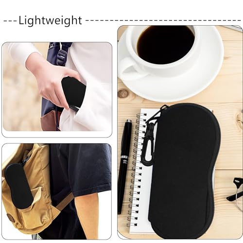 Image of Sunglass Case Soft Glasses Case 2 Pack Eyeglass Case With Hook Sunglass Organizer For Women