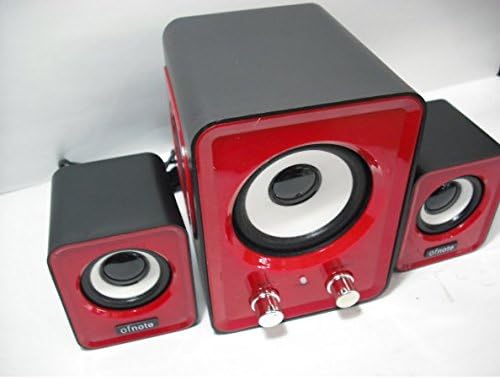 Phtronics Portable USB 2.1 Multimedia Mini Computer Speaker Red