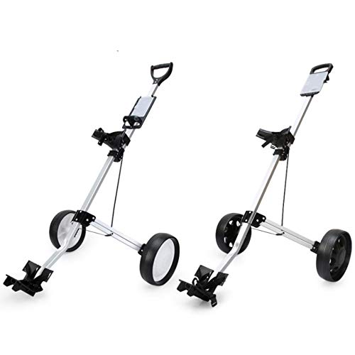 Leaysoo Golf Ball Cart Two Wheels Hand Pull Fold
