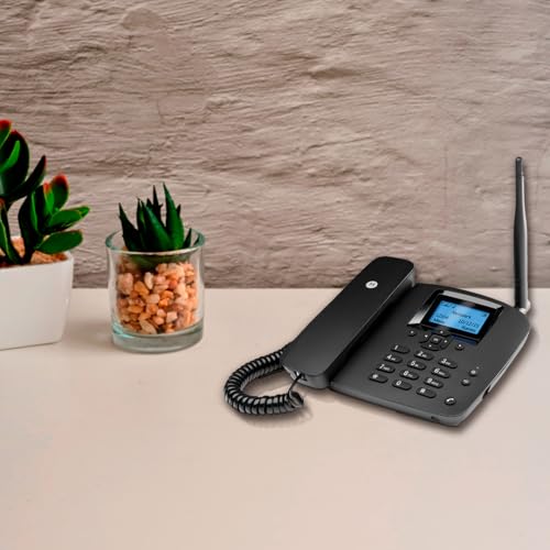 Téléphone fixe sans fil FW200L Motorola noir avec carte SIM 2G GSM quadri-bande - 7