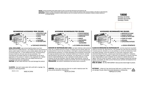 Cruiser Accessories 18000 Diamondesque License Plate Frame, Rose Gold/Clear #TOP4