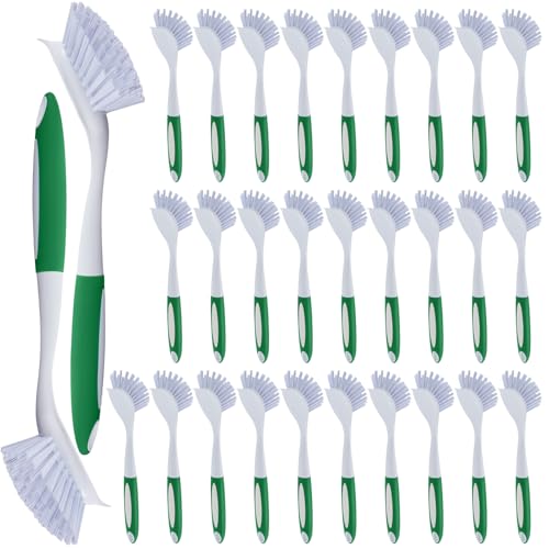 Image of Hsei 30 Pcs Kitchen Scrub Dish Brush Bulk, Green