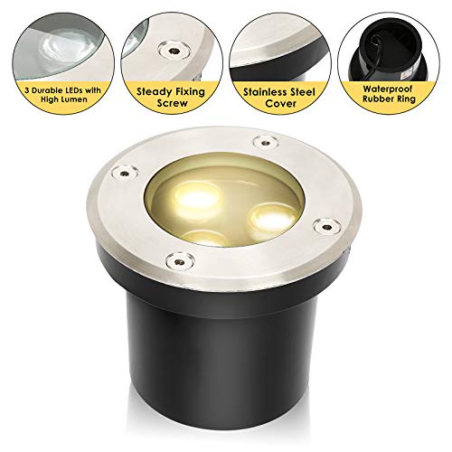 EINFEBEN Faretti da pavimento a LED da 2 pezzi