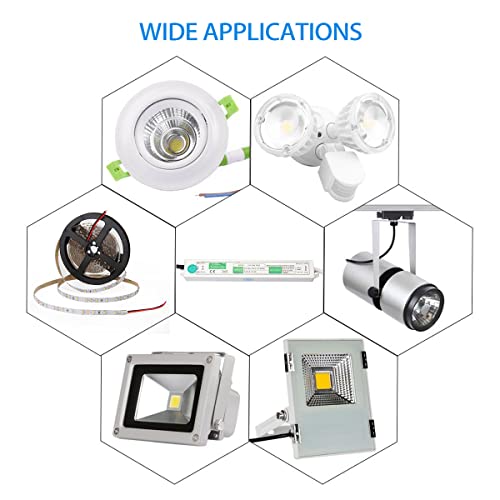 Binzet Dc12V 2.5A 30 Watt Led Power Supply Driver Transformer Ac 120V-130V To Dc 12V 2.5A Output Voltage Convertor Led Strip Low Voltage Powered Led Light Regulator #TOP3