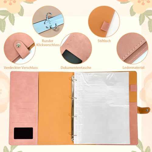 Zeugnismappe A4 Schulmappe Mit 40 Hüllen Transparente Aufnahme von Dokumenten Schnellhefter Zeugnisordner Zeugnismappe Personalisiert Jungen Mädchen