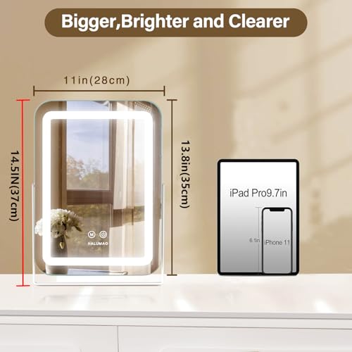 Miroir lumineux avec Smart Touch 3 couleurs intensité variable - 3