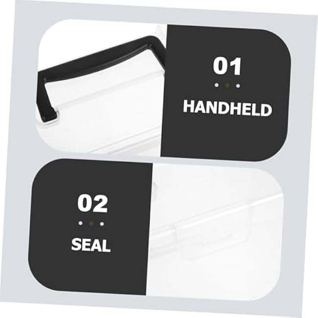 BESTYASH Plastic Packet Organizer Box Portable Gardening Storage Case Multiple Compartments for Home Outdoor Use Lightweight Design Transparent Plastic for Easy Viewing