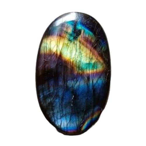 Labradorite naturelle ovale 37x22mm pour création de bijoux DIY