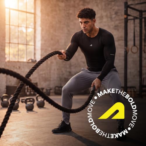 Image of Boldfit Gym Compression T-Shirt for Men Full Sleeve Skin Tight Training Top Gym Base Layer Breathable Dry Fit Workout Tees Men, Black