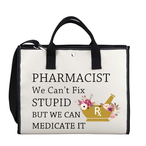 XYANFA Pharmacist Tote Bag Pharmacy Tech Tote Bag Rx Tote Bag Pharmacy Technician Tote Bag Pharmacist Pharmacy Thank You Gift