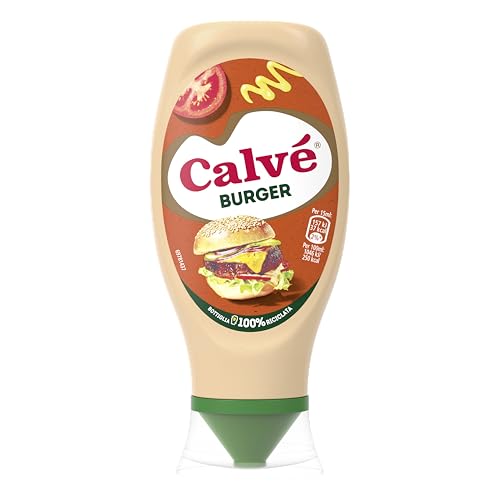 Calvé Salsa Burger, Formato 430 ml, Extragusto con Maionese, Senape, Cipolla e Worcestershire, Ideale per Sandwich e Burger