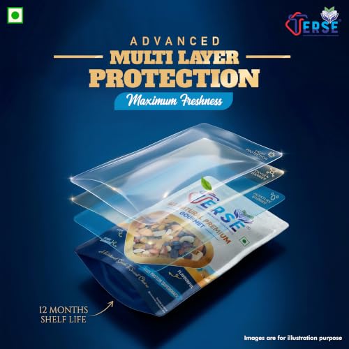 Image of TERSE Premium Natural Almonds 400g (Pack of 2) | Badam Giri, Healthy Snacks, Dry Fruits | Crunchy Nuts | High in Fiber | Rich in Protein | Magnesium | Phosphorus | Dietary Fibre | Zero Cholesterol