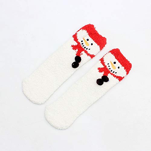 DieffematicSDW Weihnachtsdeko Weihnachtsstrümpfe, Coral Fleece Dicke warme Socken, Weihnachtsschmuck. (Color : Q)