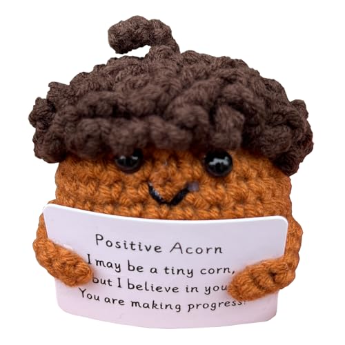 PLWalker Emotional Acorn Gifts Crochet, Positive Acorn Cute Funny Cool