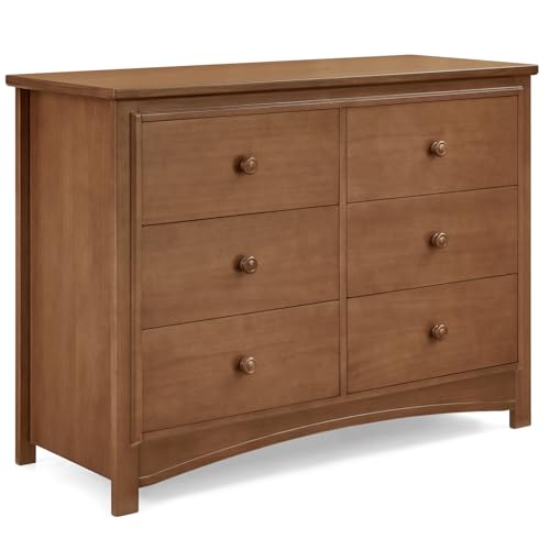Delta Children Perry 6 Drawer Dresser - Greenguard Gold Certified, Chestnut