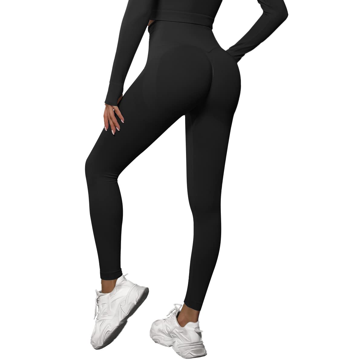 Sportowe legginsy damskie Scrunch Butt z wysokim stanem, nieprzezroczyste, push up, podnoszenie, bezszwowe, sportowe legginsy na siłownię, fitness, trening, jogę