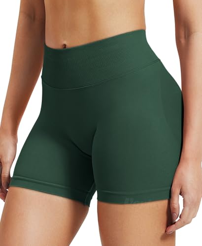 Image of VOYJOY Women Workout Impact Shorts 2.5 inch / 3.6 inch / 4.5 inch / 6 inch Scrunch Butt Booty | Tummy Control, High Waisted, Bike Short, Gentle Compression, for Women