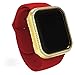 HJINVIGOUR Bling Rhinestone Diamond Crystals Watch Case Cover Metal Bezel Compatible Apple Watch Series 4 5 6 SE (Gold, 44MM)