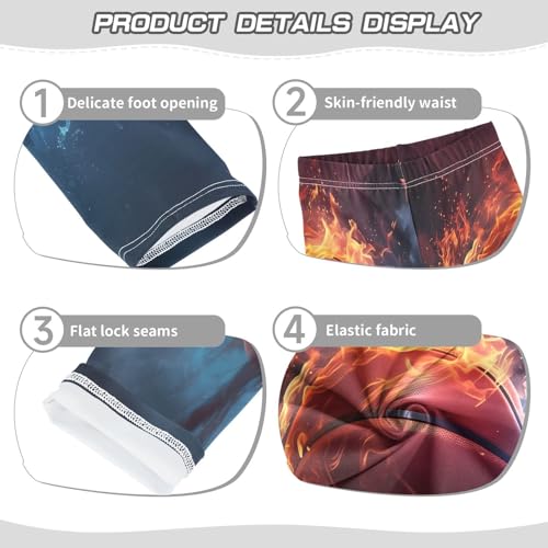 Toddler Girls Leggings Printed Yoga Pants Leggings Fire Basket for Kids3