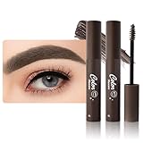 BINGBRUSH 2Pcs-Eyebrow Mascara Tinted Thickening,Brow Fast Sculpt,Waterproof, Transfer-proof, Brush to Fill in Eyebrows and Cover Gray Hairs - Cruelty Free (01# Dark Brown)