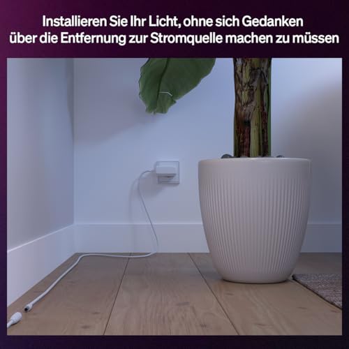 Hue Flux 10-Meter-LED-Streifen-Verlängerung, lebendige Farben und Atmosphäre, flexible Innenbeleuchtung, Chromasync™-Farbmischung, zuschneidbar, verlängerbar, wiederverwendbar, App und Sprachsteuerung 2