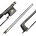 IUPPA 4/4 Violin Fiddle Bow Well Balanced Golden Braided Carbon Fiber Round Stick Ebony Frog AAA Mongolia Black Horsehair