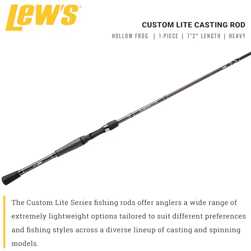 Lew's Custom Lite Casting Fishing Rod, 7-ft 2-in 1-Pc HM85 Graphite Rod by Lew's - Used condition - Image 2