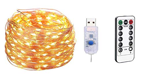 USB remote control copper wire light string 10 meters 100 lights 8 function Christmas led copper wire light string,Twinkle Lights for Room Wedding Garden Party Wall Tree Decoration