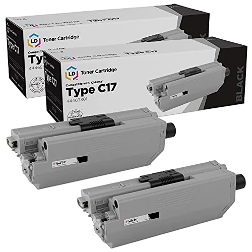Cartouche Okidata type C17 HY LD de remplacement noir 2 Pk pour équiper votre espace de télétravail