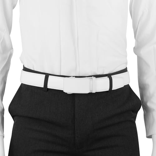 Image of Lavemi Men's Real Leather Ratchet Dress Casual Belt, Cut to Exact Fit,Elegant Gift Box