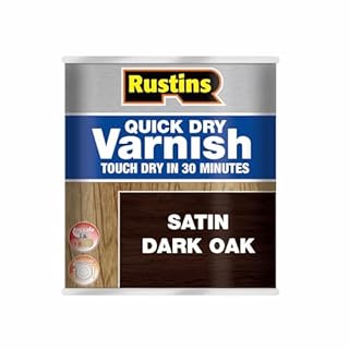Rustins VSDO500 Quick Dry Varnish Dark Oak 500ml