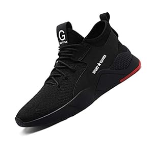 tqgold Veiligheidsschoenen voor heren Dames S3 Work Steel Toe Caps Trainers Lichtgewicht ademende antislip laars