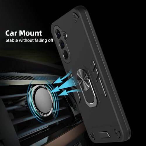 Image of NDCOM for Samsung A56 Back Cover | Premium Protection for A56 Samsung Mobile 5G Back Cover | Shockproof Ring Holder Case