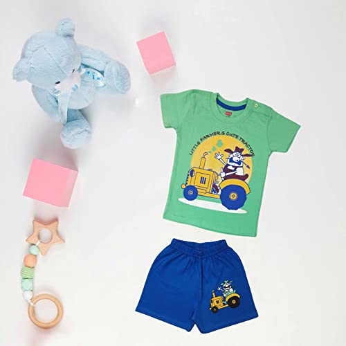 Image of LuvLap Baby Boys 100% Cotton Full Sleeve Boys T-Shirt & Pyjama Sets, Pack Of 3