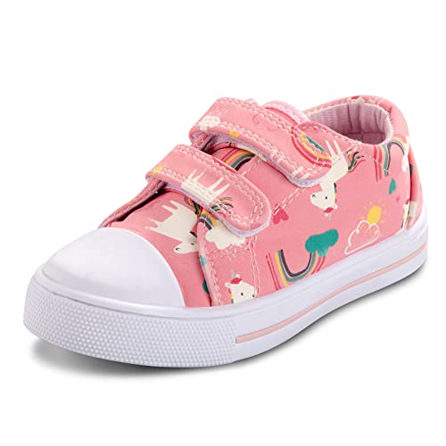 Image of K KomForme Toddler Sneakers Girls Shoes with Dual Hook and Loops | Comfortable, Lightweight